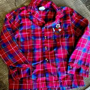 Disney Mickey Boys Christmas Winter shirt 5/6